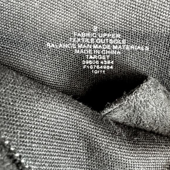 Mossimo Supply Co. Women 8 Black Ankle Bootie Faux Suede Fold Desert High Wedge - Picture 9 of 11